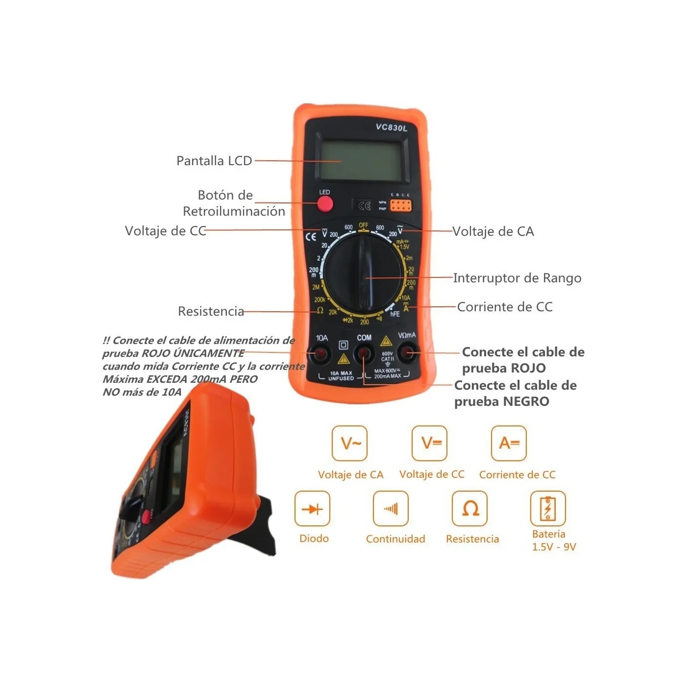 Kit Cautín Soldar Eléctricas 60w Multímetro 5puntas Fijación