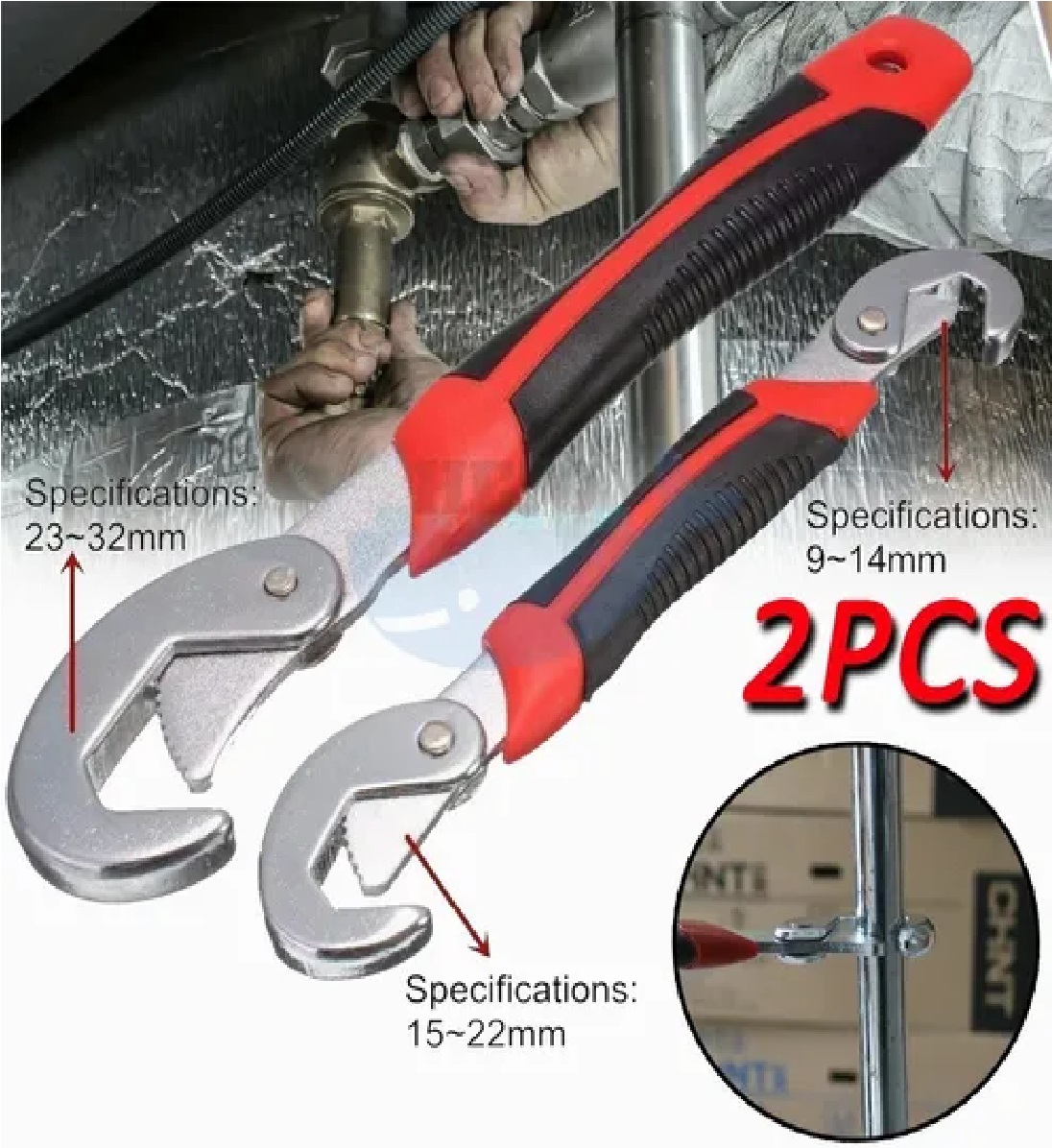 Duo Llave Inglesa Universal Ajustable Multiusos 9-32mm