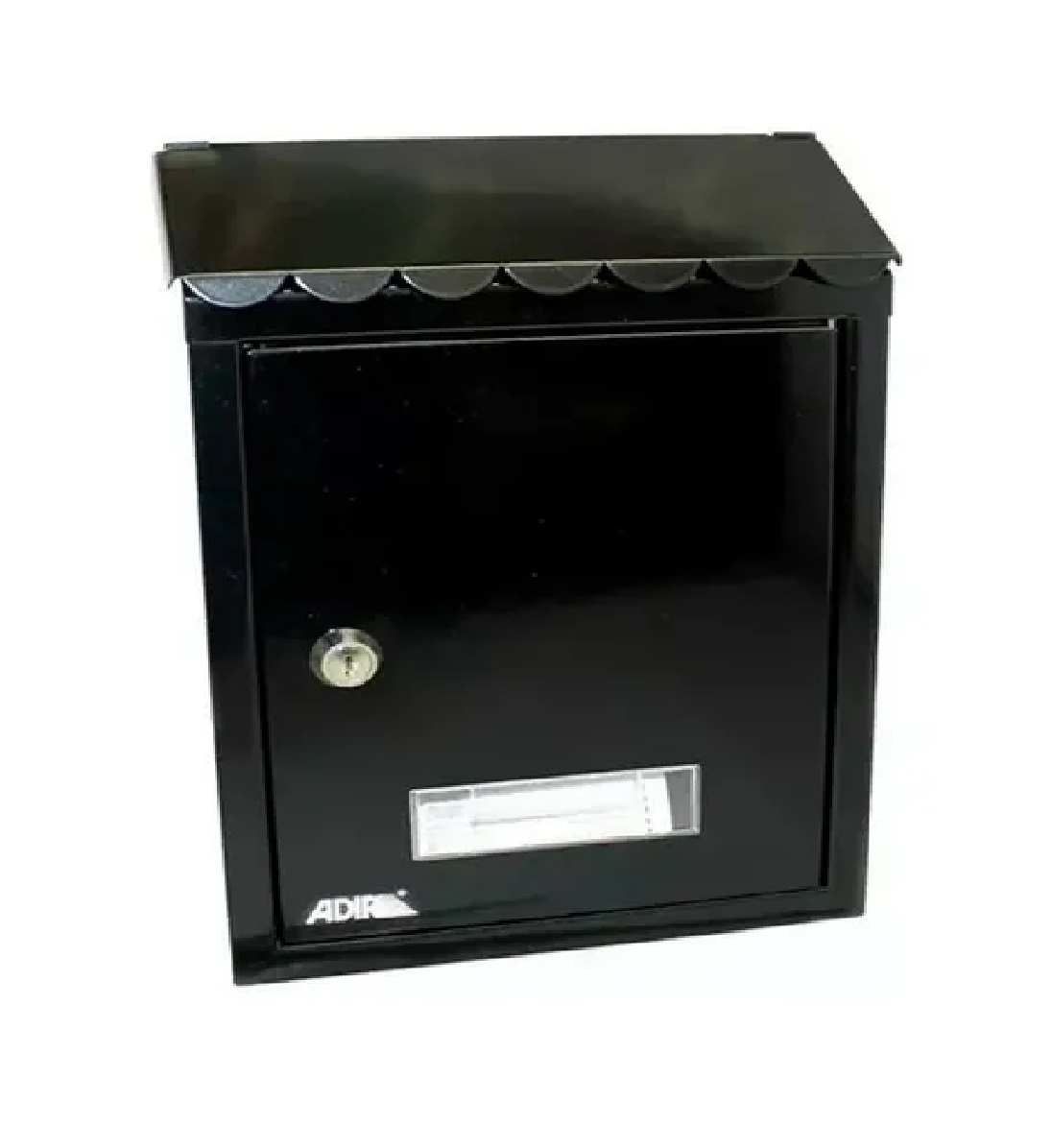 Buzón Para Cartas Con Llave Negro Metálico