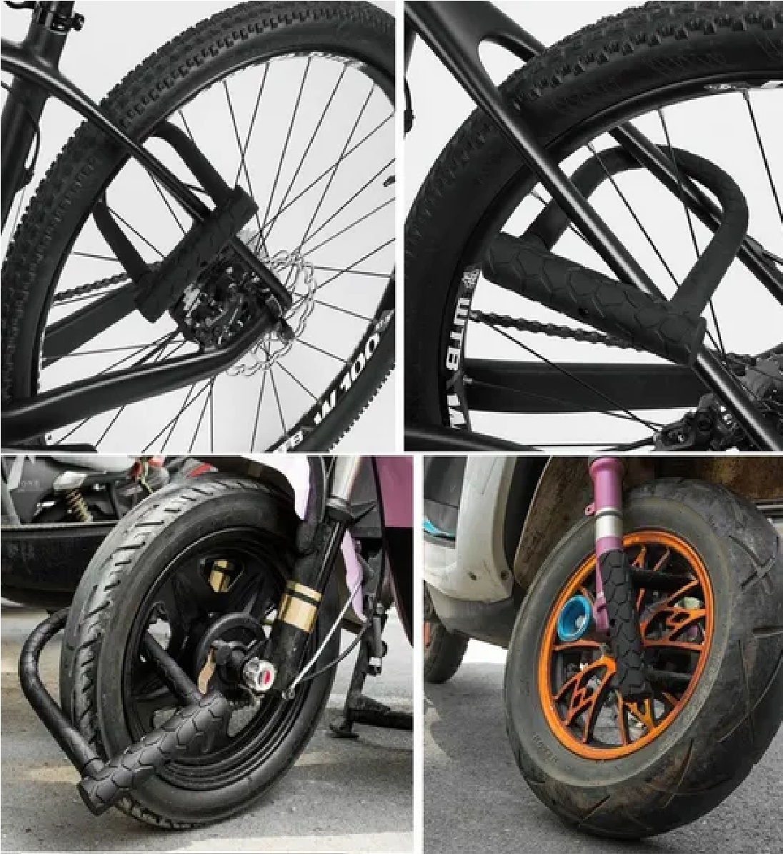 Candado Rigido Tipo U Para Bicicleta Motocicleta Con 2llaves
