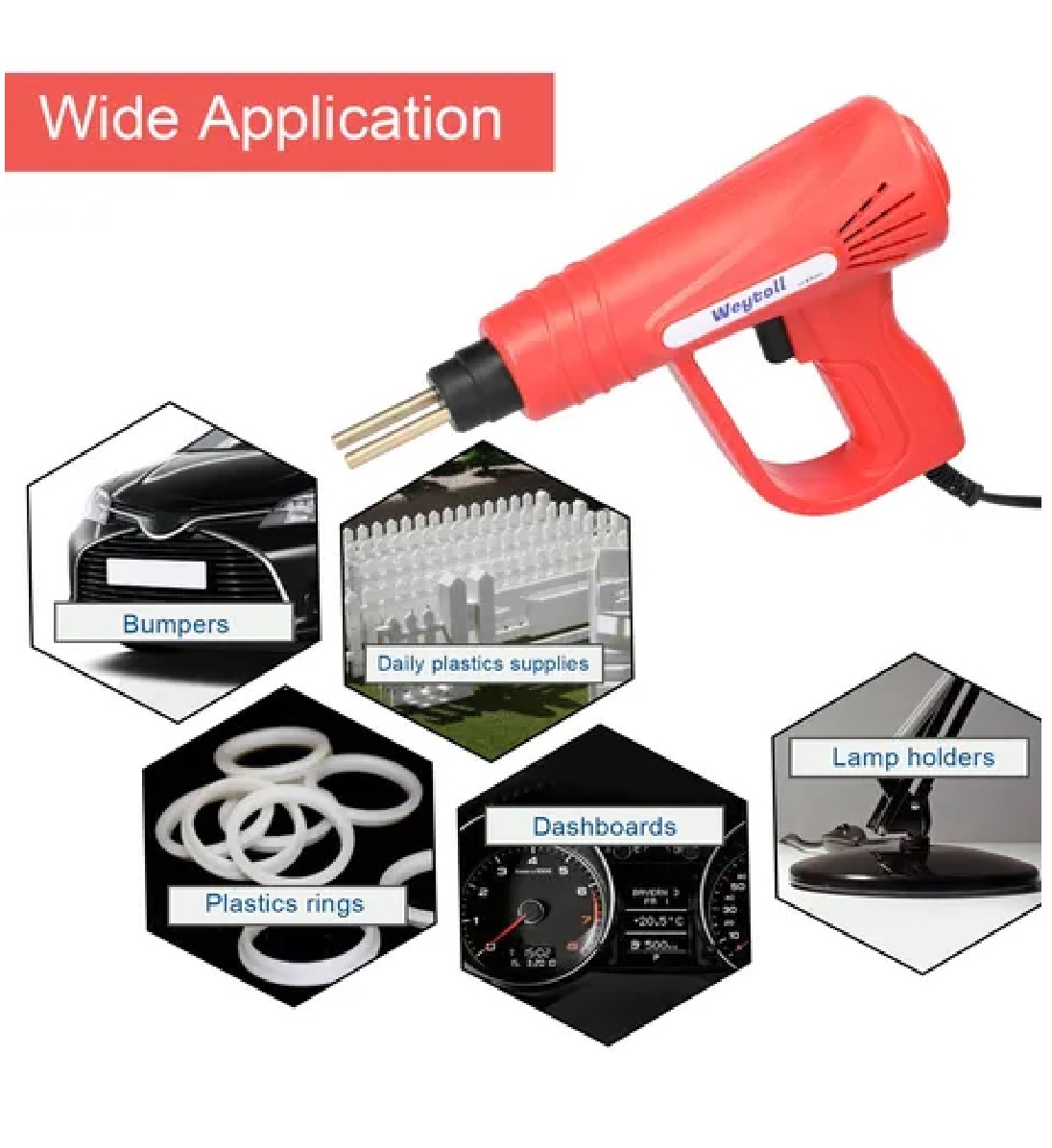 Pistola De Soldadura De Plástico Portátil De Mano, 70w