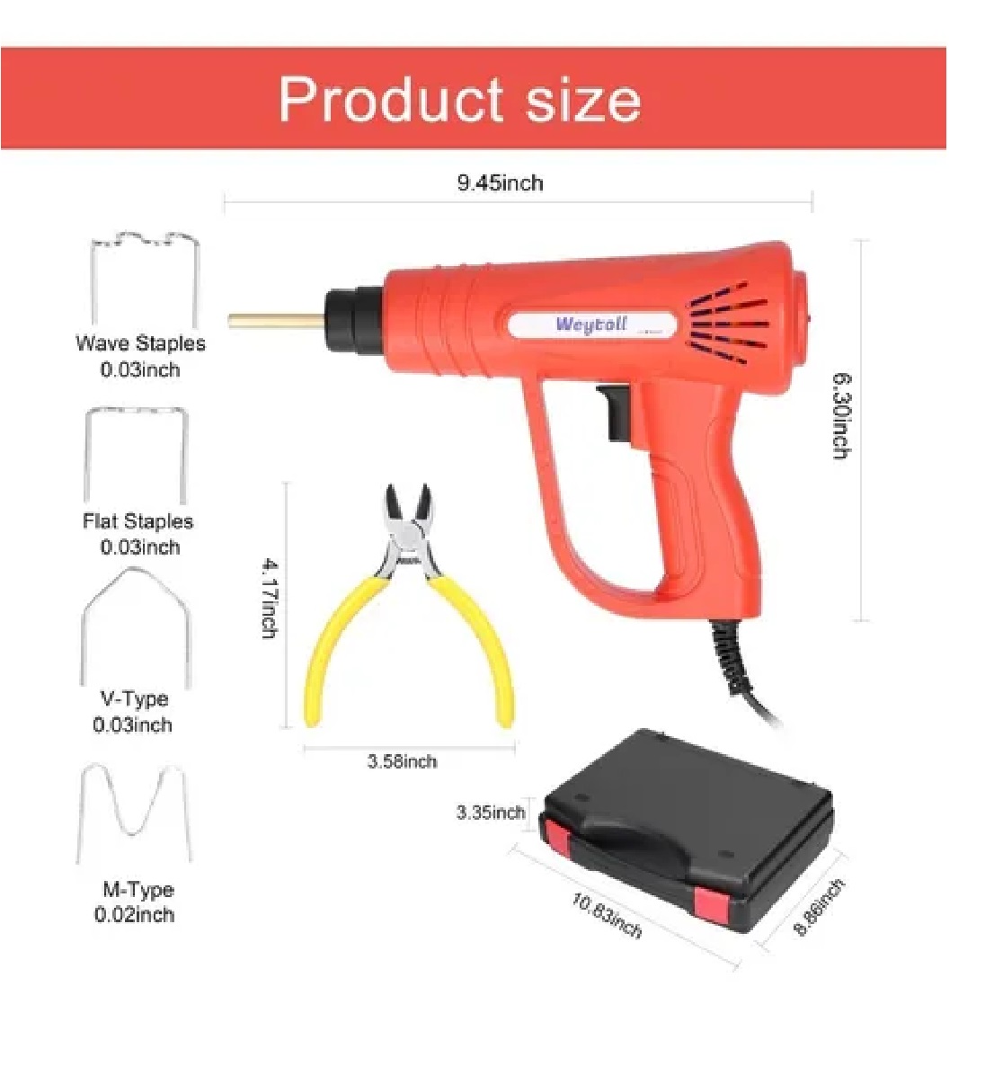 Pistola De Soldadura De Plástico Portátil De Mano, 70w