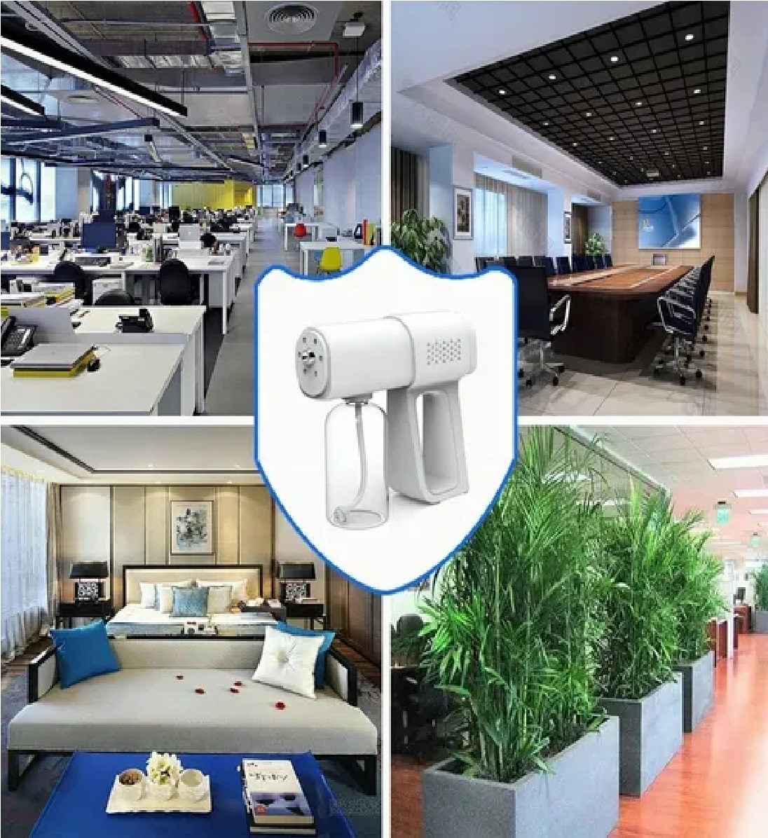 Desinfectante Pistola Sanitizante Nano Blu Spray Inalambrica