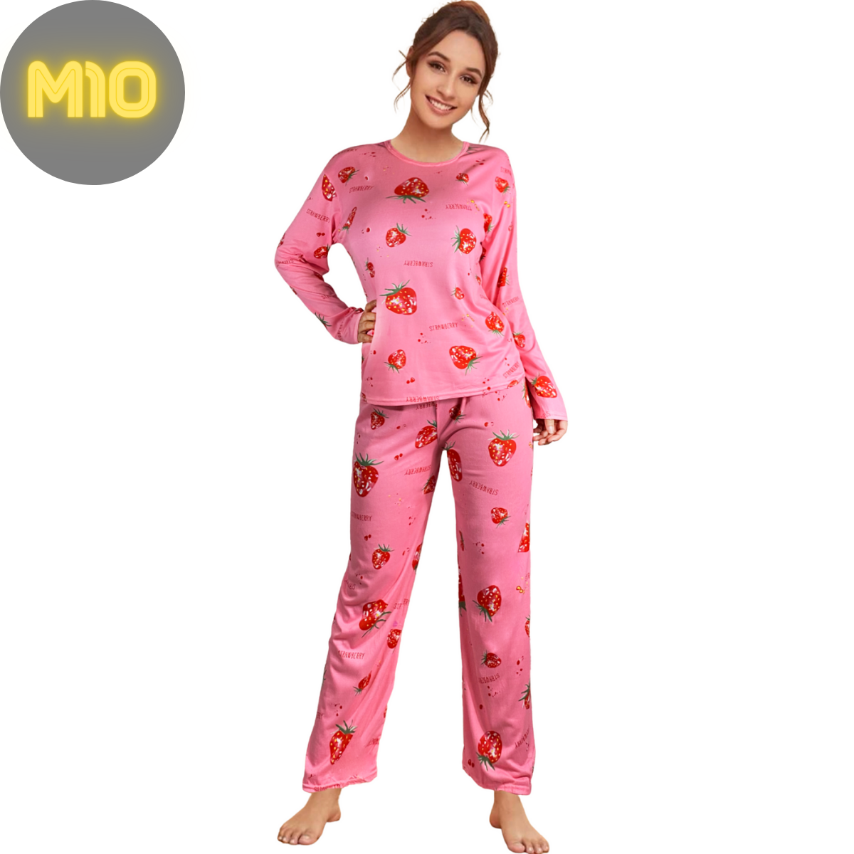Pijama Manga Larga 2 Pzas Dama Set Mujer Ropa Para Dormir PIJ-043