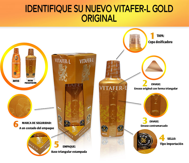 Vitafer L Original Multivitamínico Energizante Potenciador