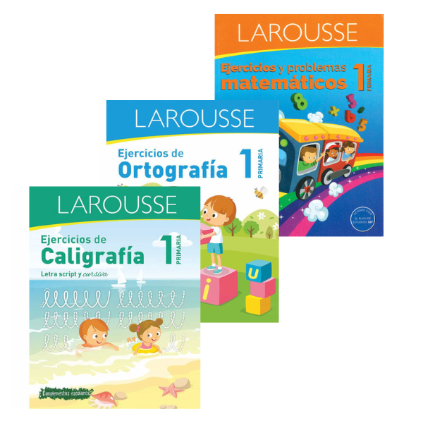 3 Libros de Ejercicios para 1º Primaria 