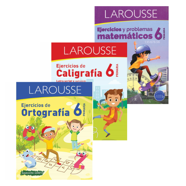 3 Libros de Ejercicios para 6º Primaria