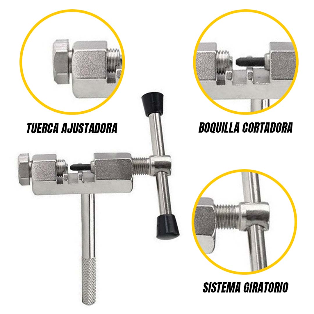 Cortador De Cadena Bicicleta Extractor Pernos De Acero