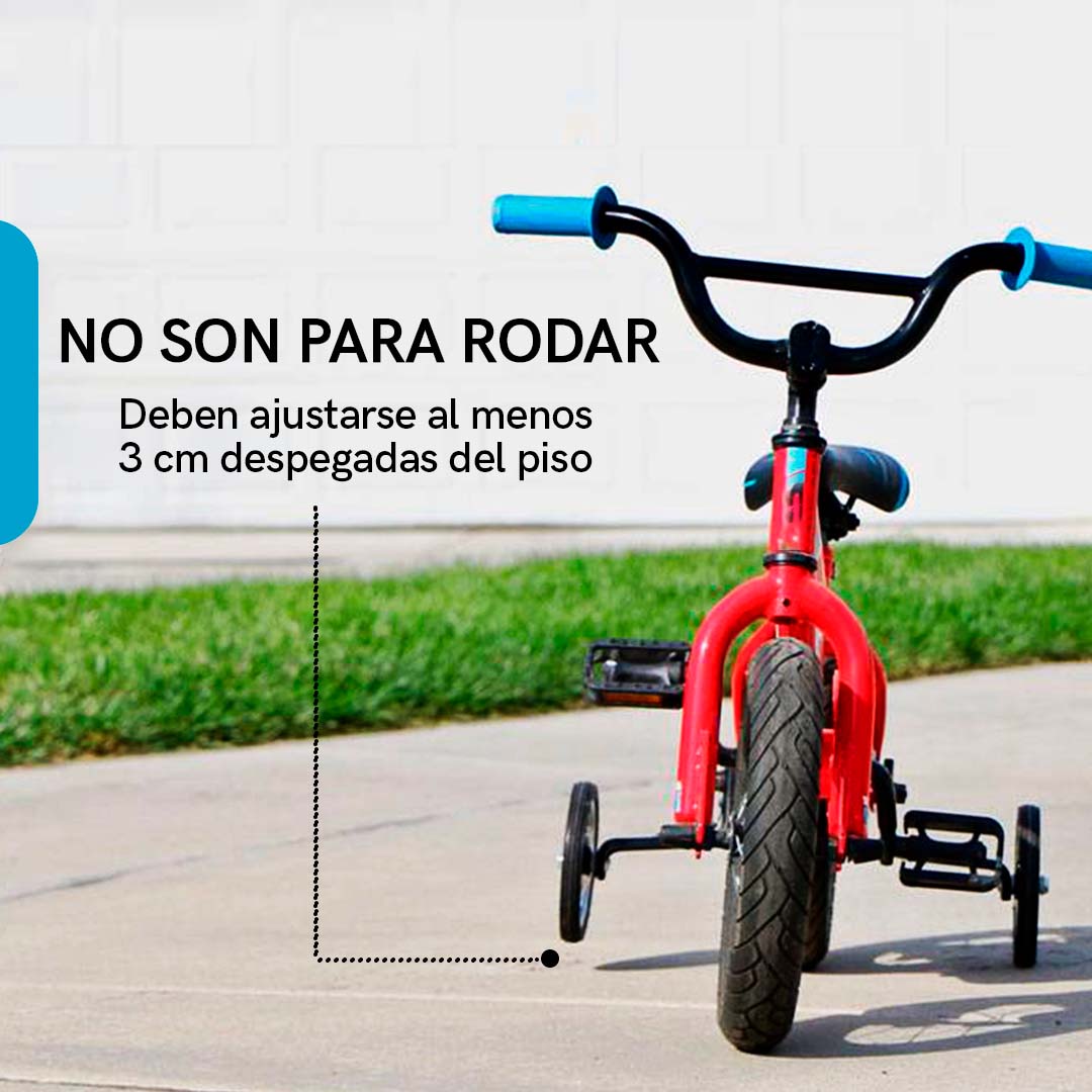 Llantitas Llantas Entrenadoras Bicicleta R12-20 Negras