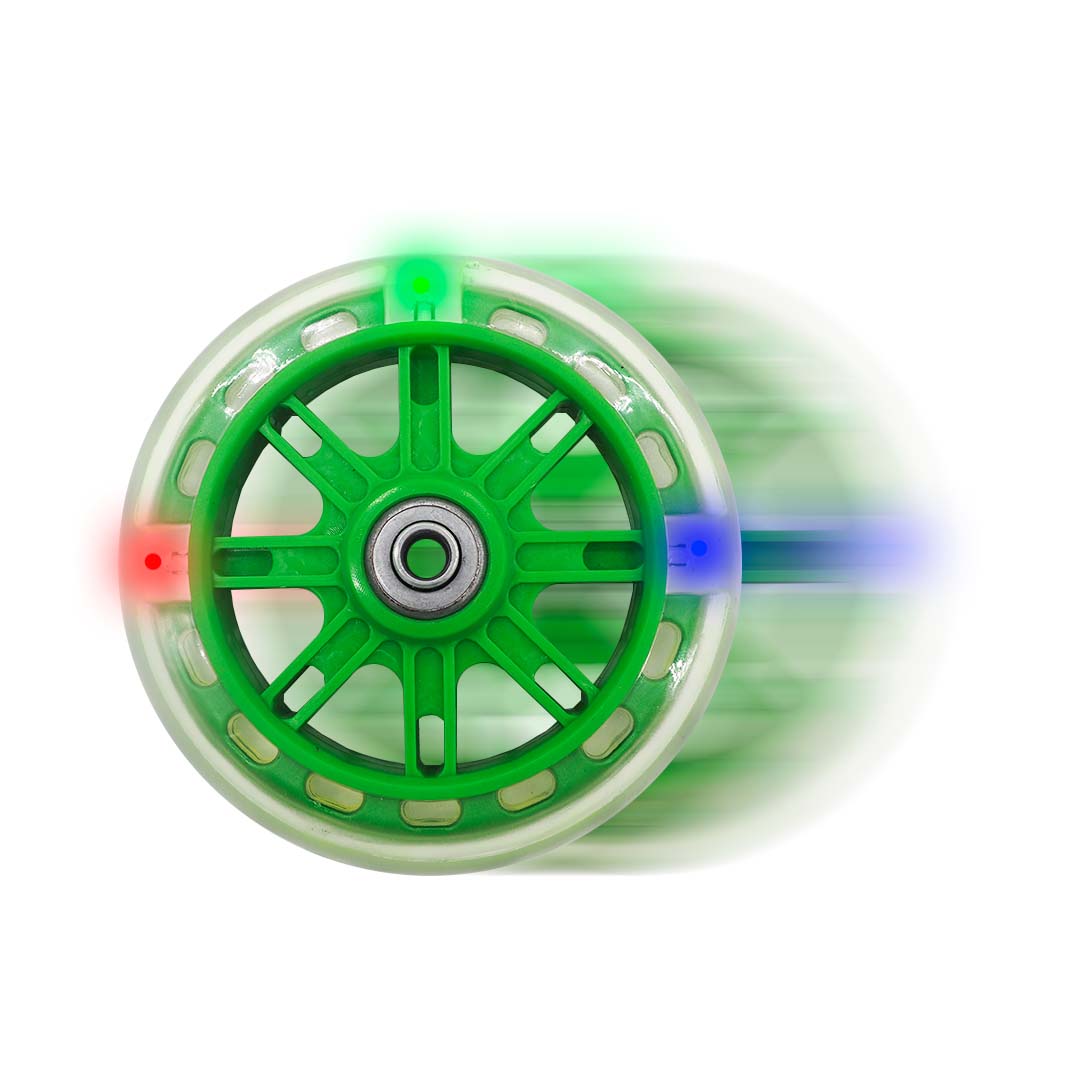 Llantitas Llantas Entrenadoras Bicicleta Con Luz Bici Rodado 12-20 Verdes