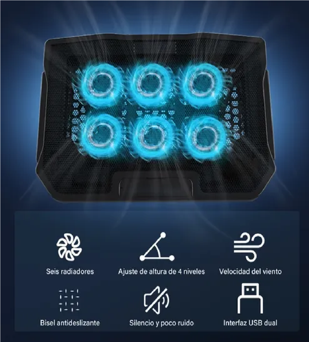 Base De Refrigeración Para Computadora Portátil