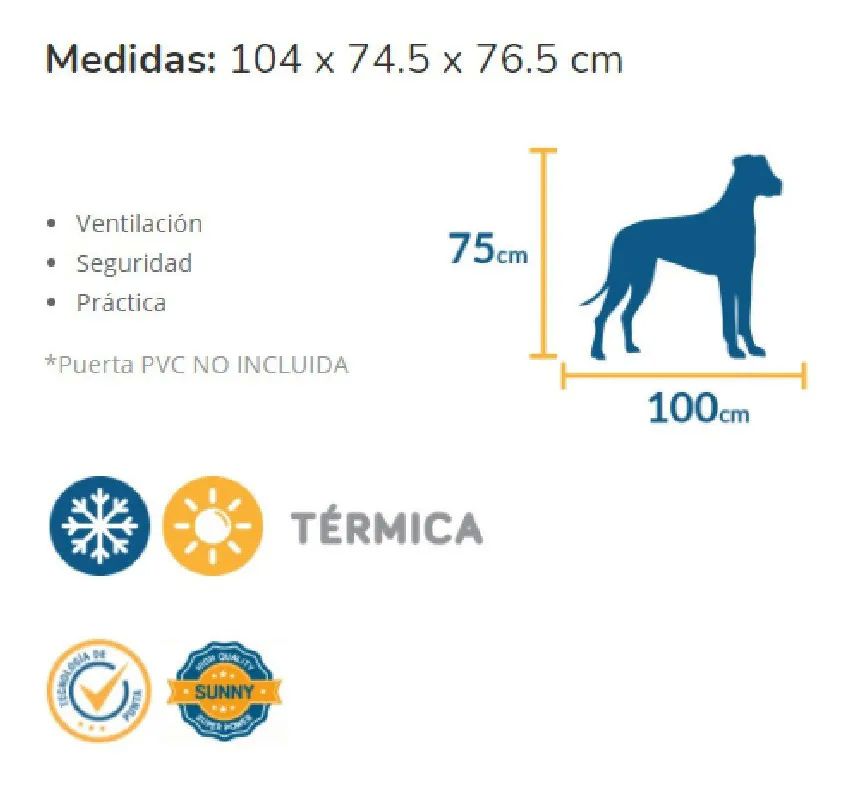 Casa Tipo Iglu Térmica Perro Grande 104x74.5x76.5cm Sunny