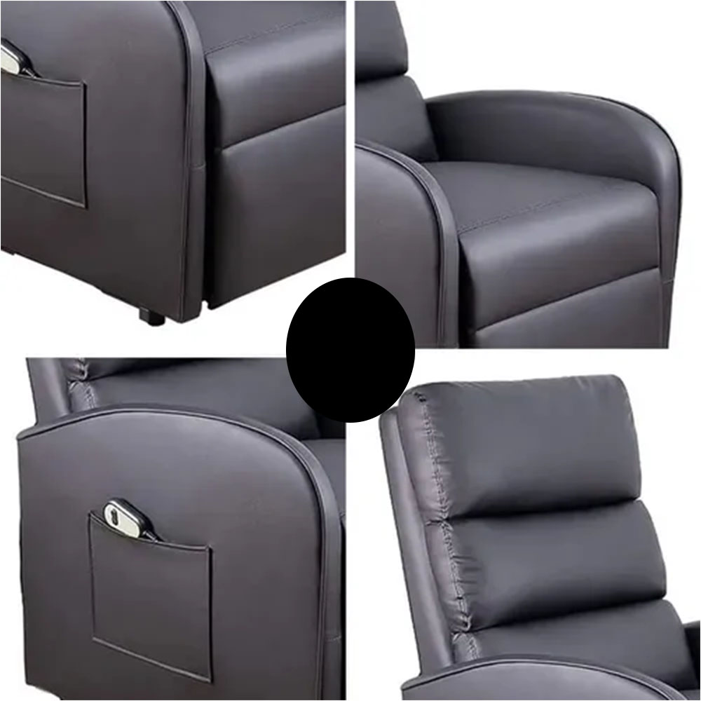 Sillon De Masaje Electrico Reposet Reclinable Brave Negro