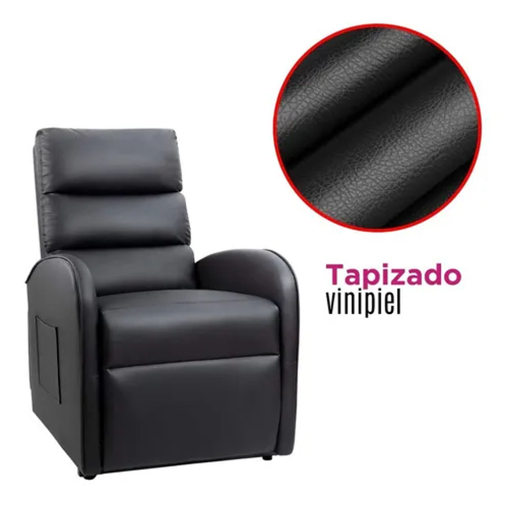 Sillon De Masaje Electrico Reposet Reclinable Brave Negro
