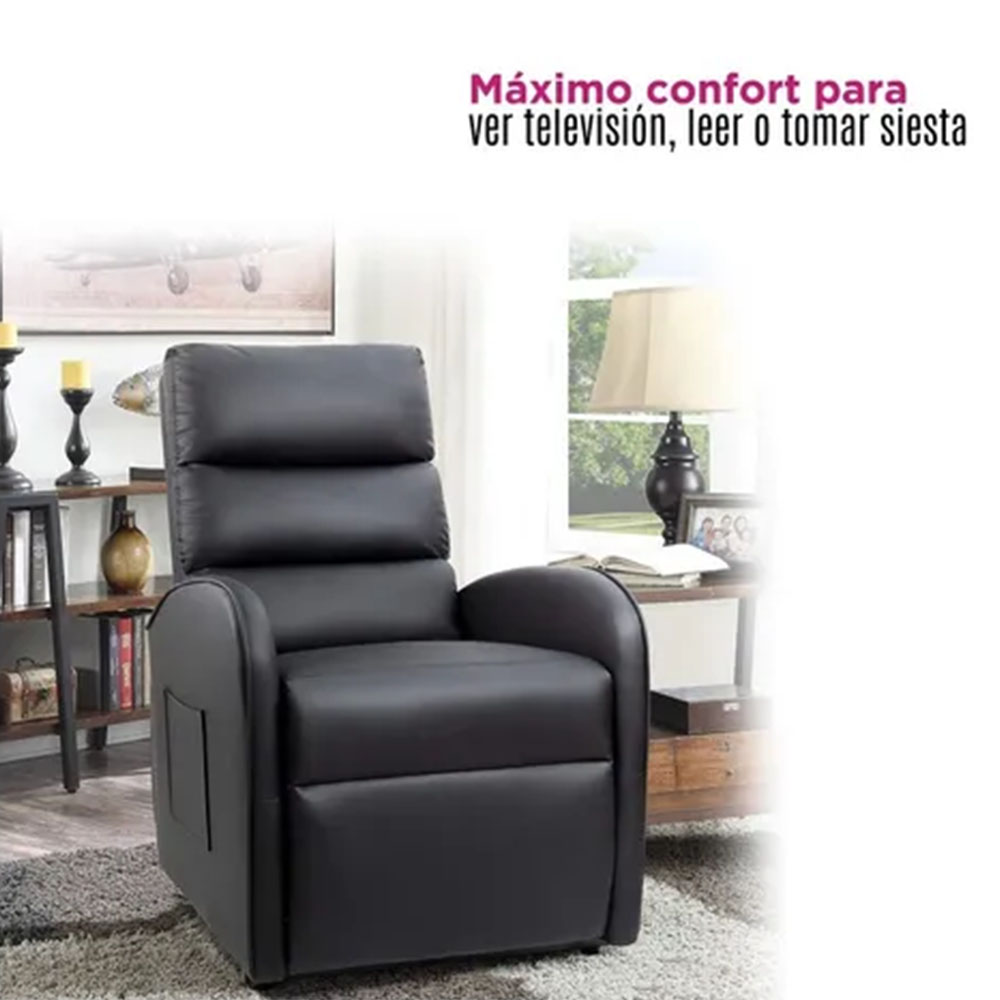 Sillon De Masaje Electrico Reposet Reclinable Brave Negro