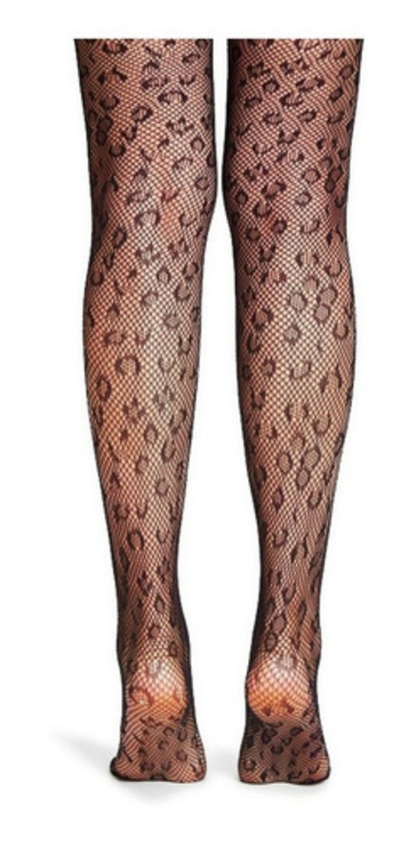 Medias Red Diseño Lopardo Animal Print Cosplay Disfraz Pantimedias Mallas Red Mujer Unitalla Moda Kawaii Dark