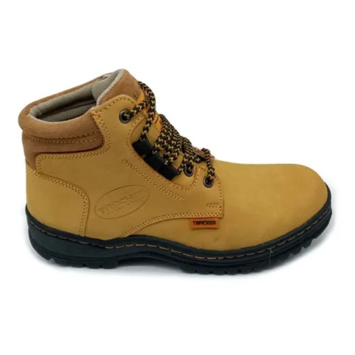 Bota Piel Trabajo Industrial Sin Casquillo Cosida Tracker
