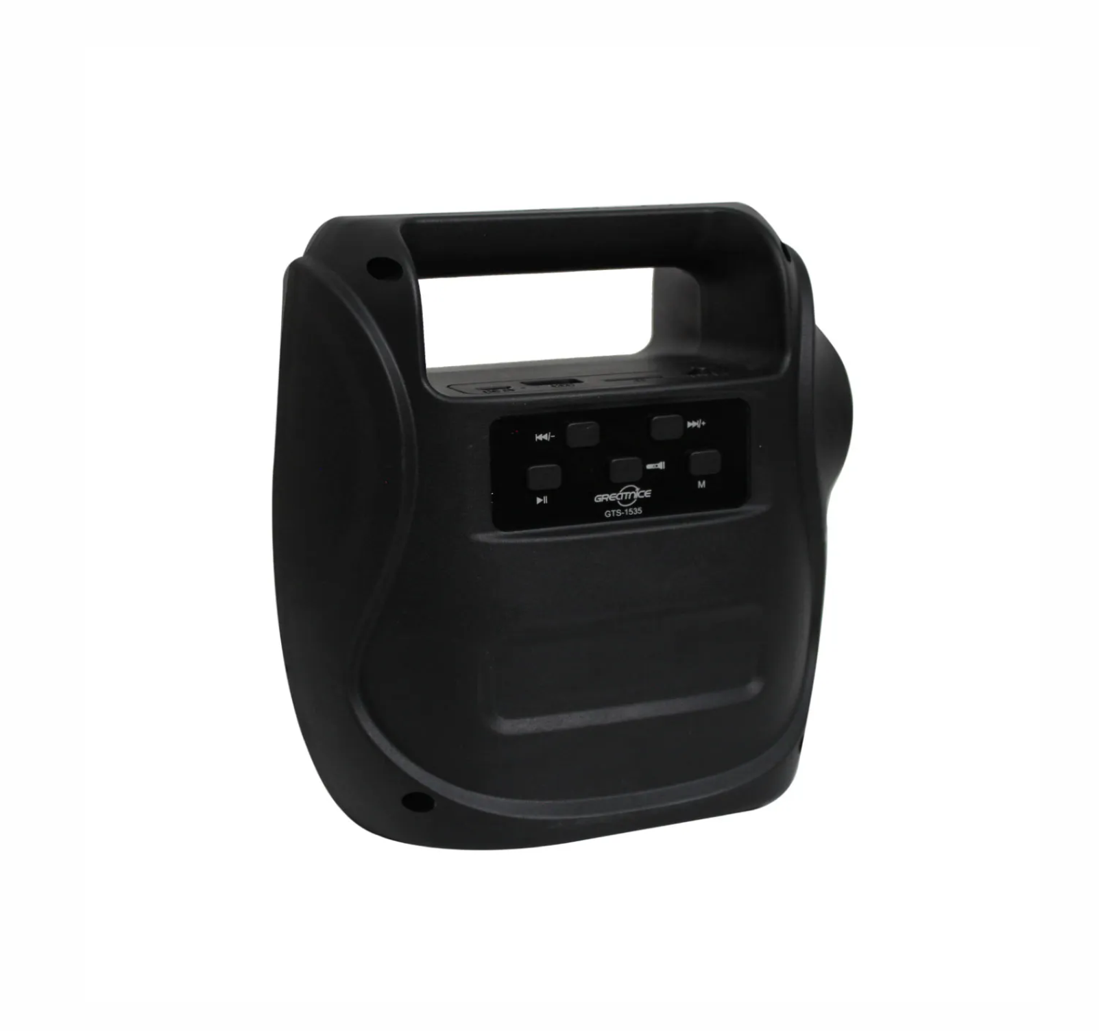 Bocina Bluetooth de 4 pulgadas con linterna integrada Radio FM Luz LED Entradas USB micro SD portátil batería recargable 1535