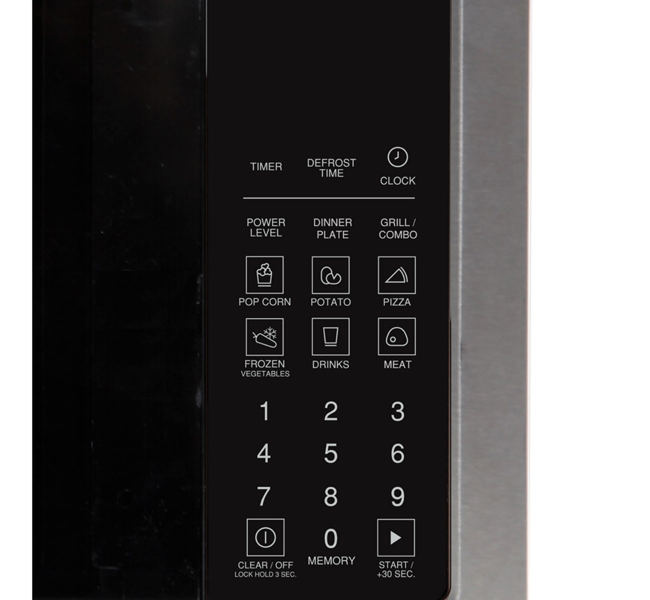 Horno microondas con grill 1.6p3 apertura c/boton acero inox general electric