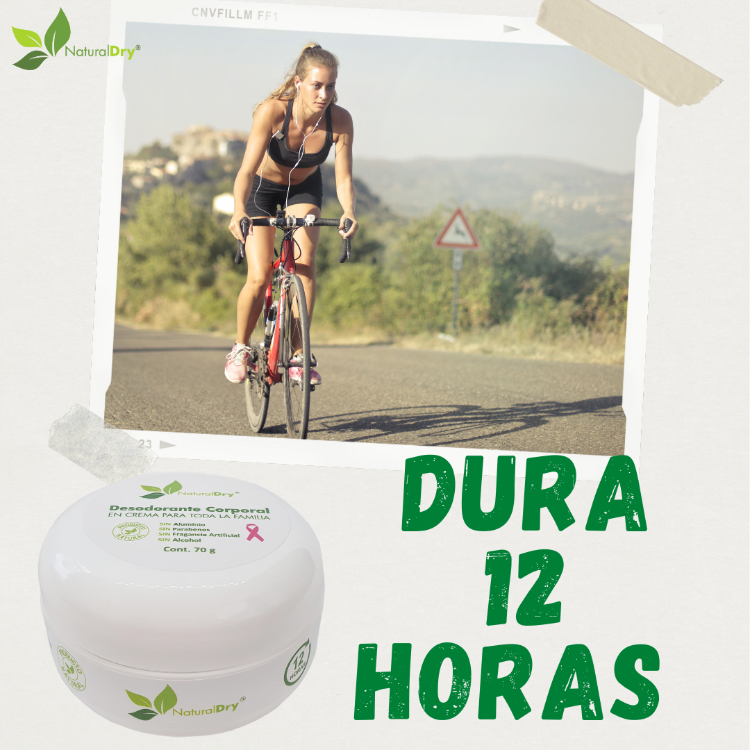 NaturalDry - 3 Desodorantes corporal en crema para mujer con 3 aplicadores de madera - Sin aluminio - Neutraliza el mal olor