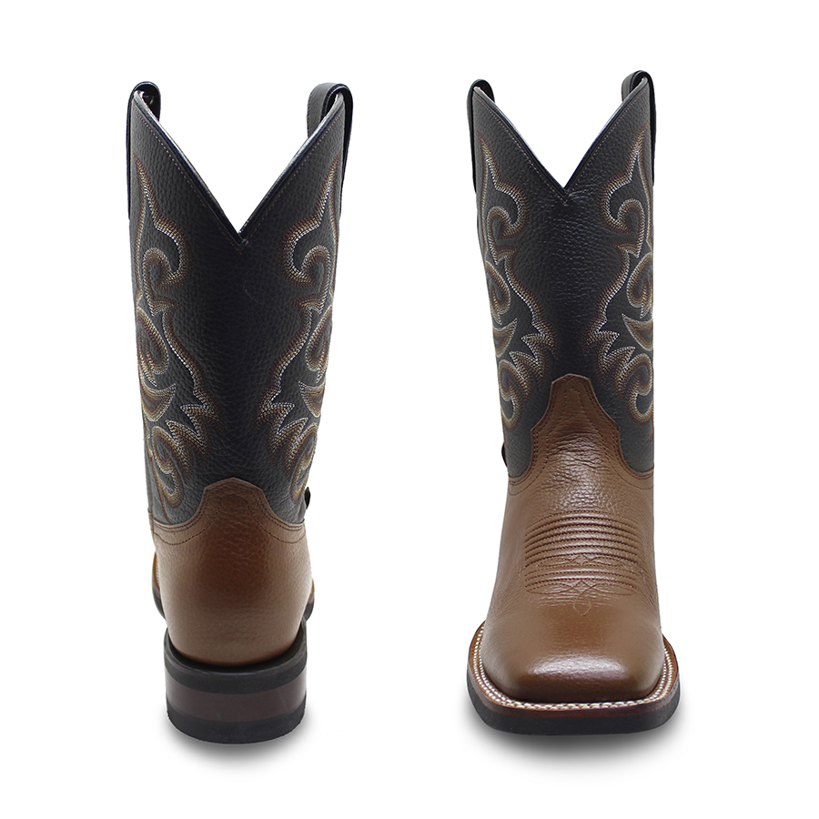 Botas Vaqueras Hombre Justin Boots 5405 Punta Cuadrada Ancha