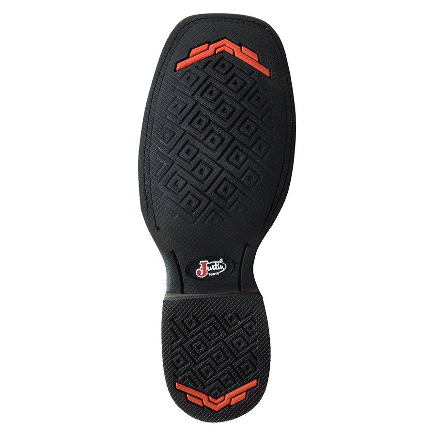 Botas Vaqueras Hombre Justin Boots 5405 Punta Cuadrada Ancha