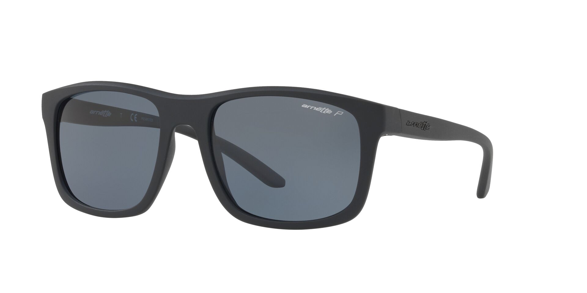 Lente de Sol Arnette Complementary An4233 Polarizado Negro mate y medida 57