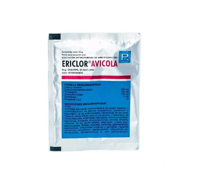Ericlor Avicola SOBRE 10 GRS (5 piezas)