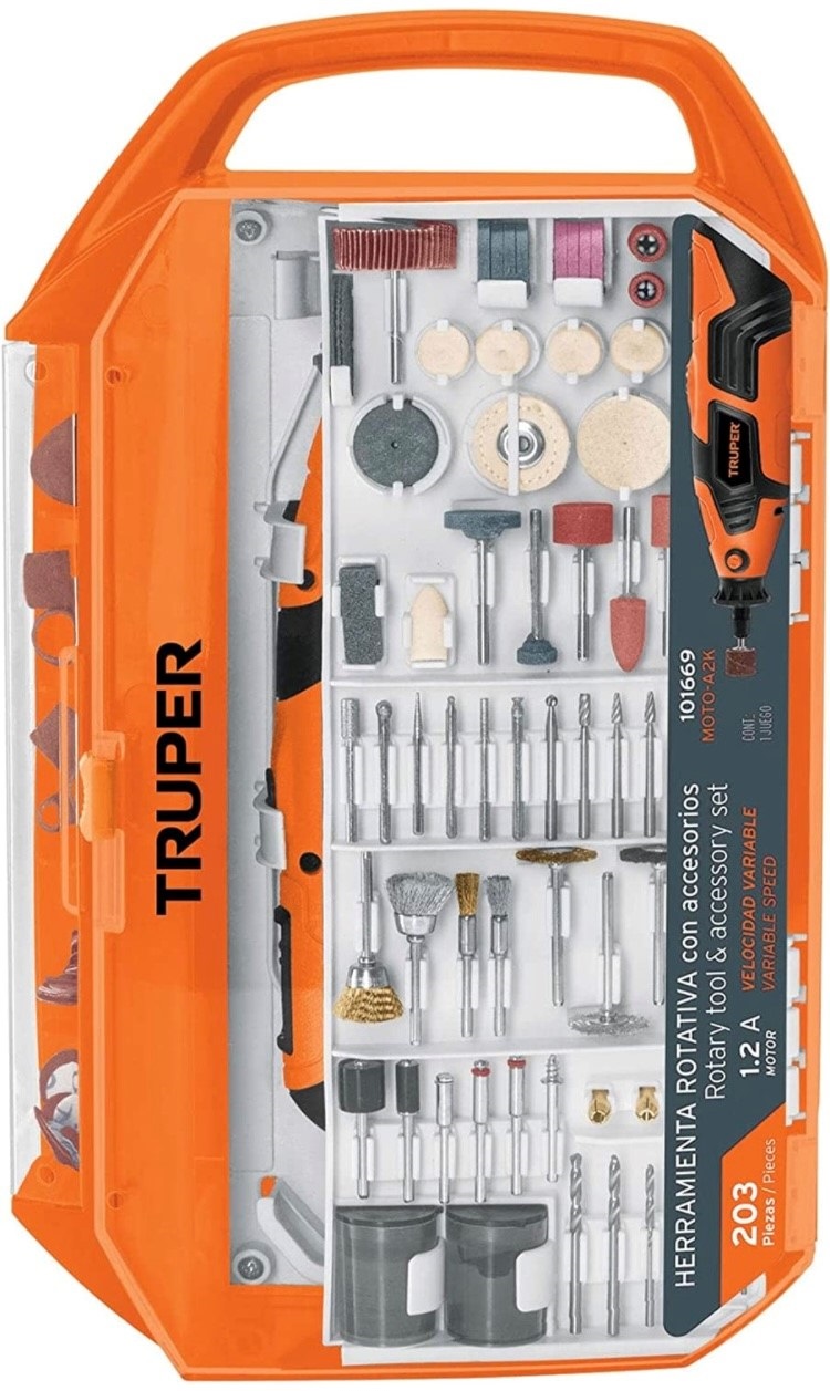 Mototool Dremel Herramienta Rotativa Profesional Truper Tallar Lijar Limpiar Cortar Pulir Perforar