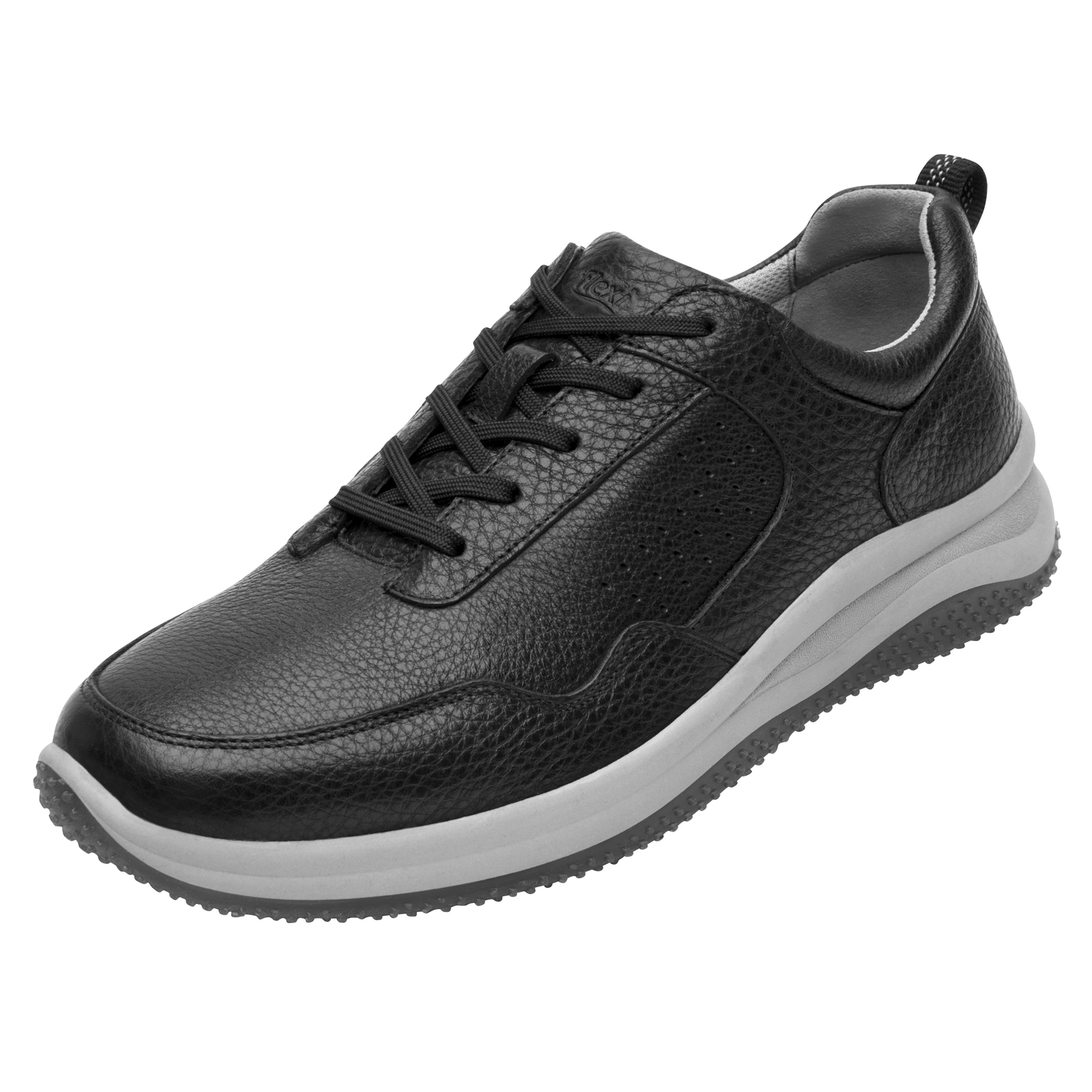 Tenis Urbano Flexi Hombre Sneaker Piel 410701 Negro Original