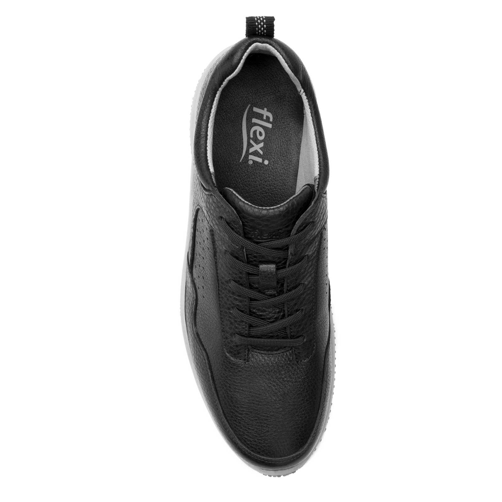 Tenis Urbano Flexi Hombre Sneaker Piel 410701 Negro Original