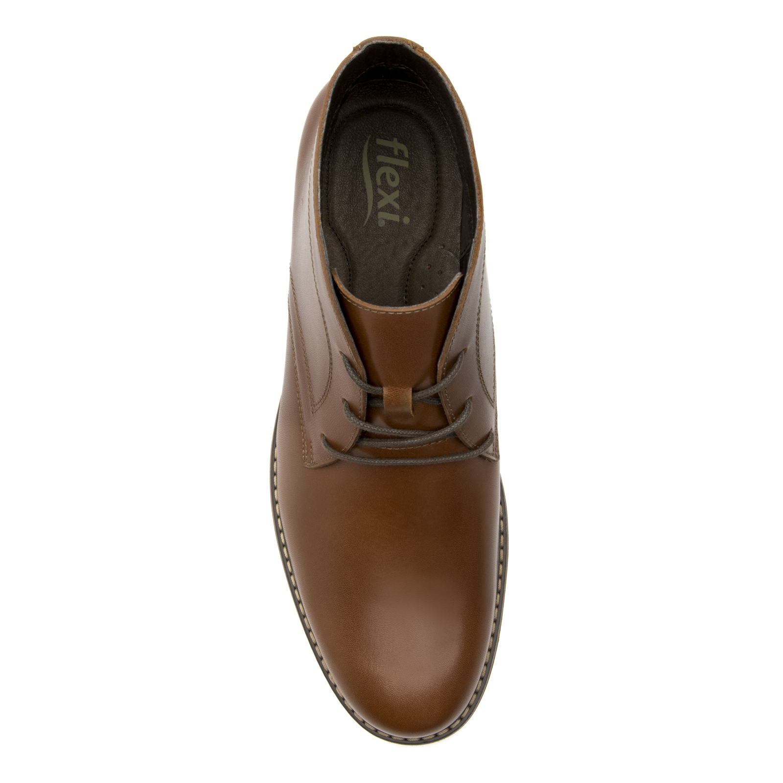 Botines Clásicos De Vestir Para Hombre Flexi 404606 Tan Orig