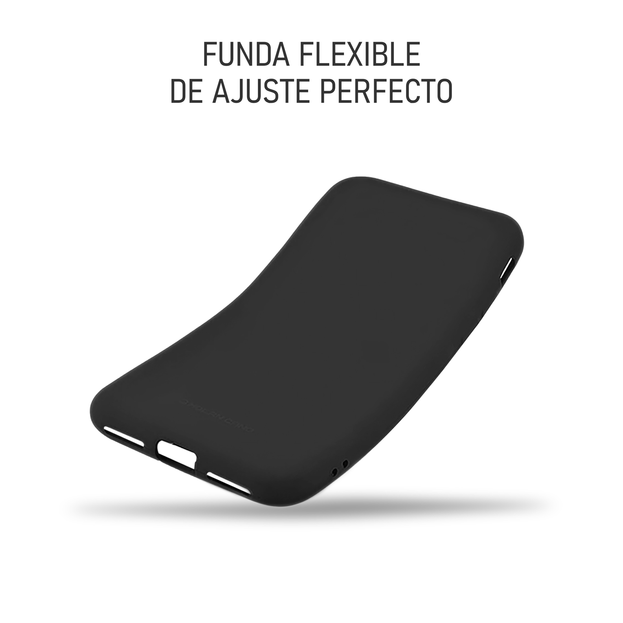 Funda de Silicon Suave Molan Cano para iPhone 14 Pro Negro