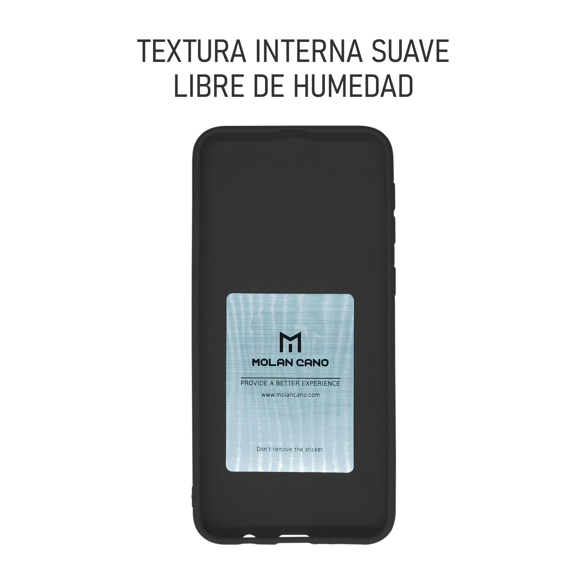 Funda de Silicon Suave Molan Cano para iPhone 14 Pro Negro