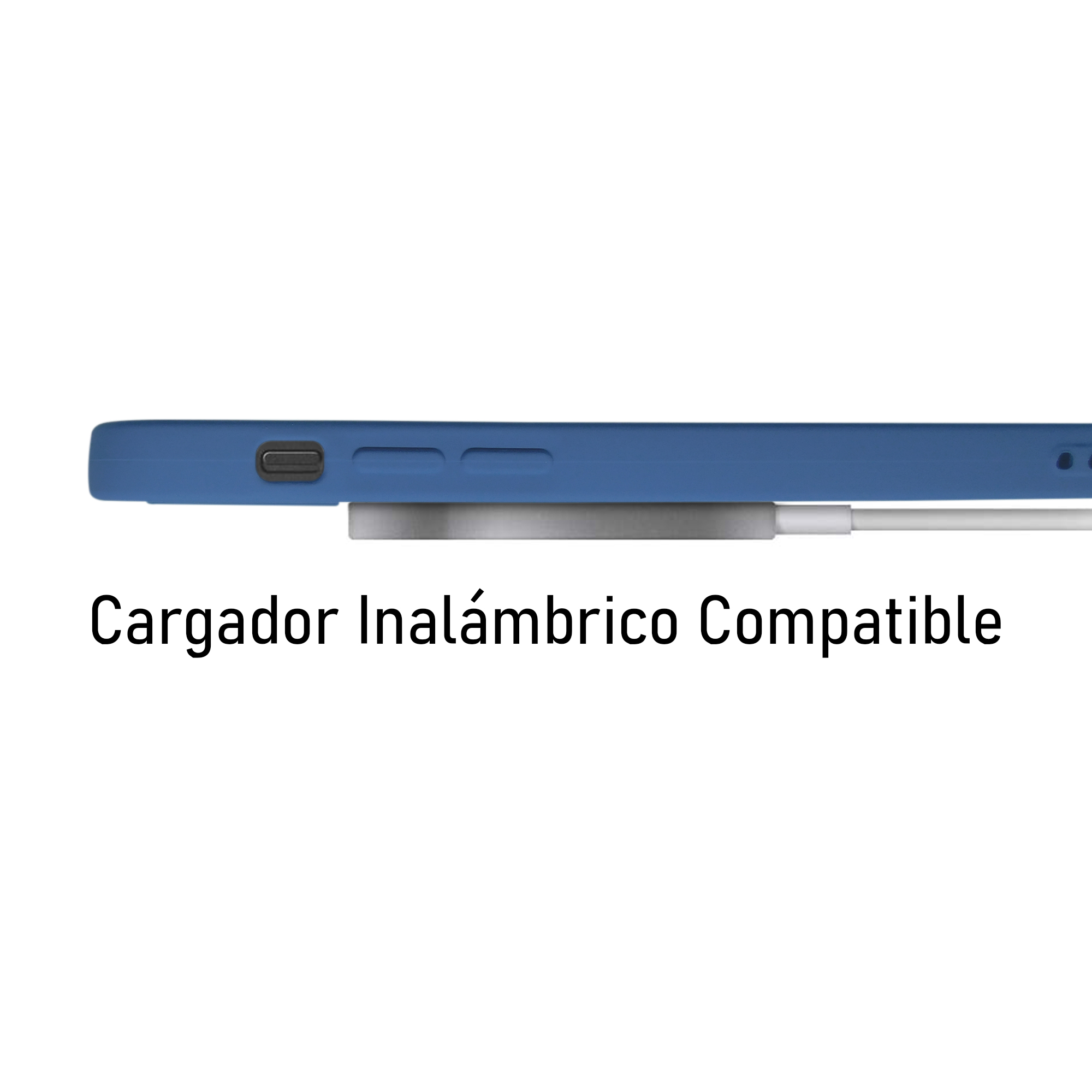 Funda de Silicon Suave Molan Cano para iPhone 14 Pro Azul