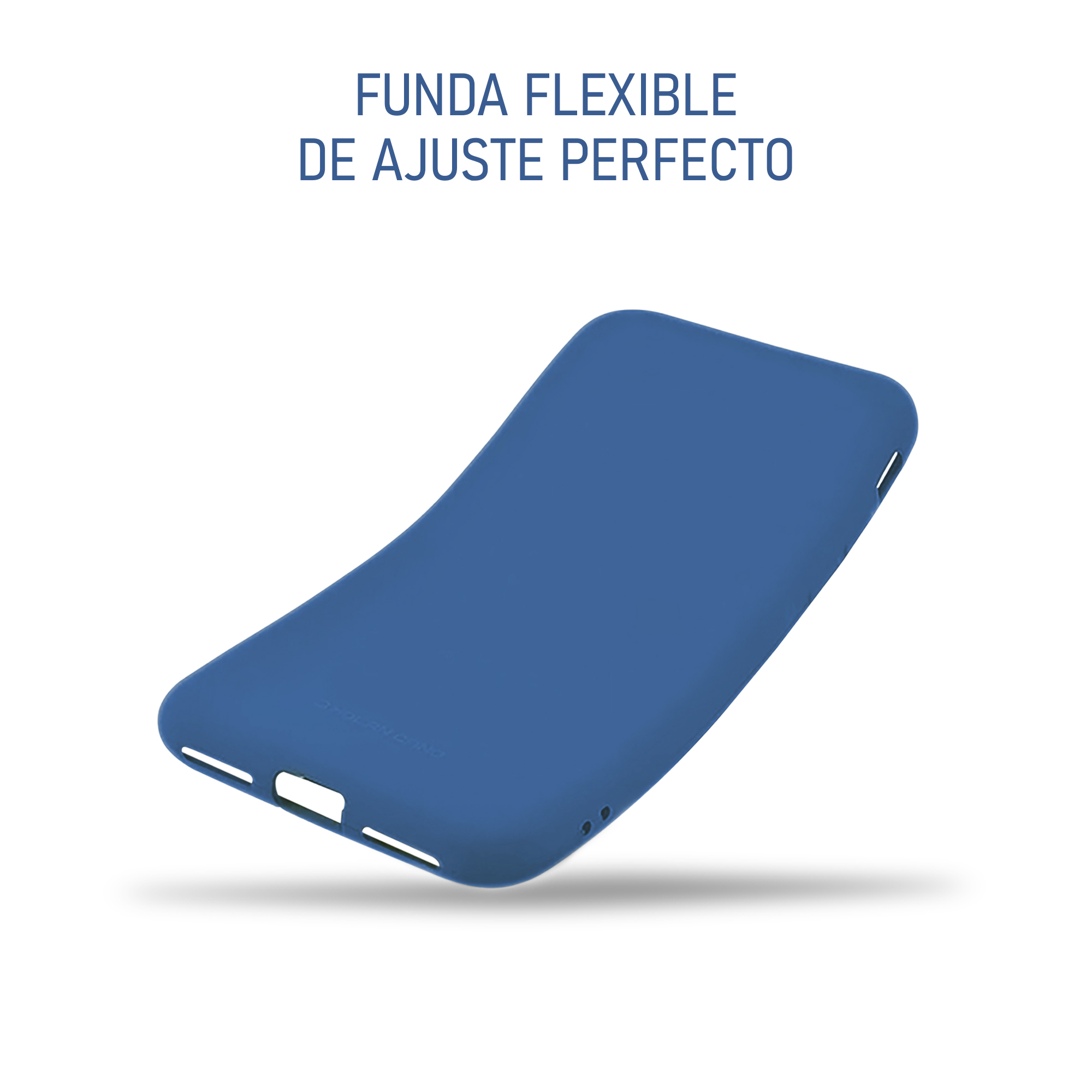 Funda de Silicon Suave Molan Cano para iPhone 14 Pro Azul