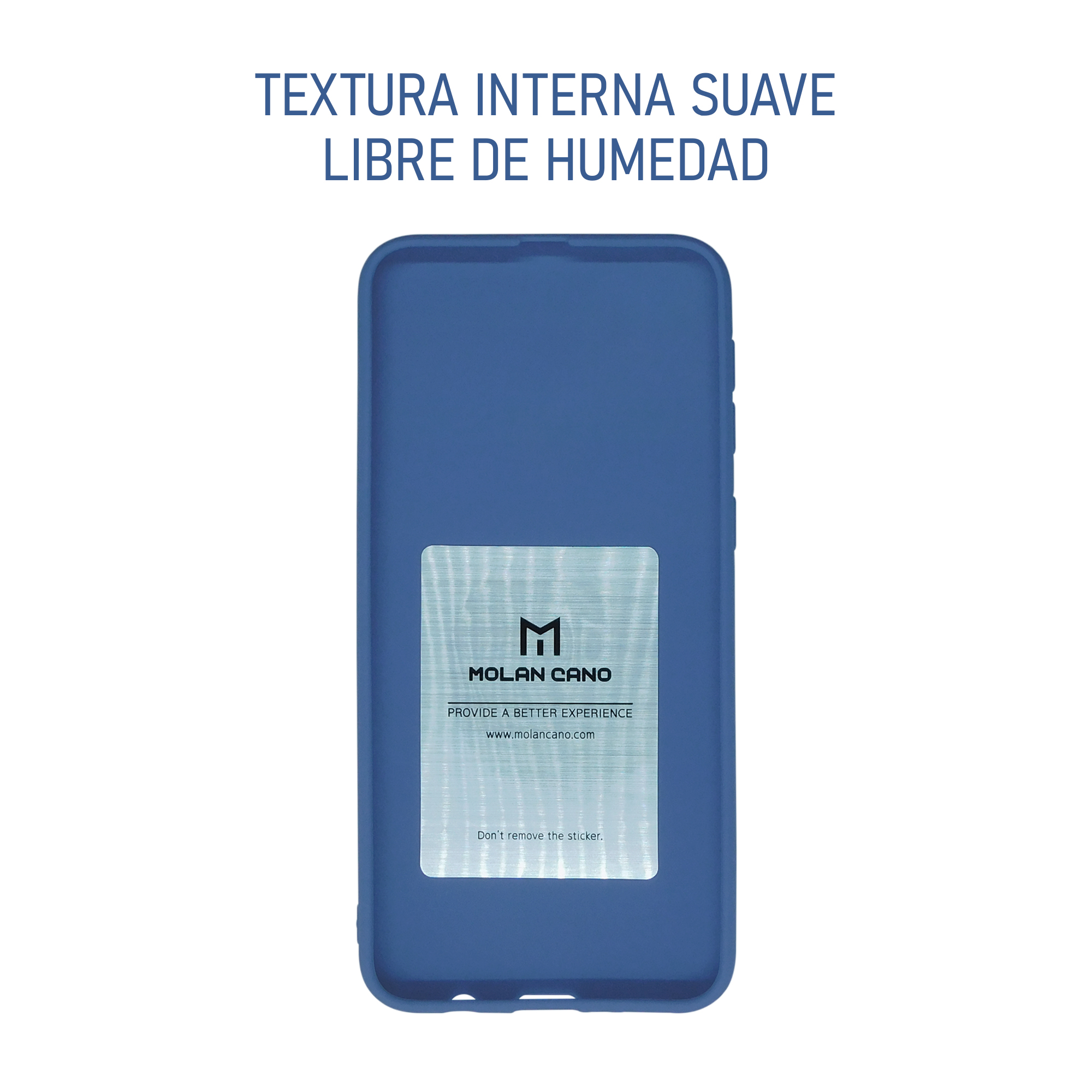 Funda de Silicon Suave Molan Cano para iPhone 14 Pro Azul