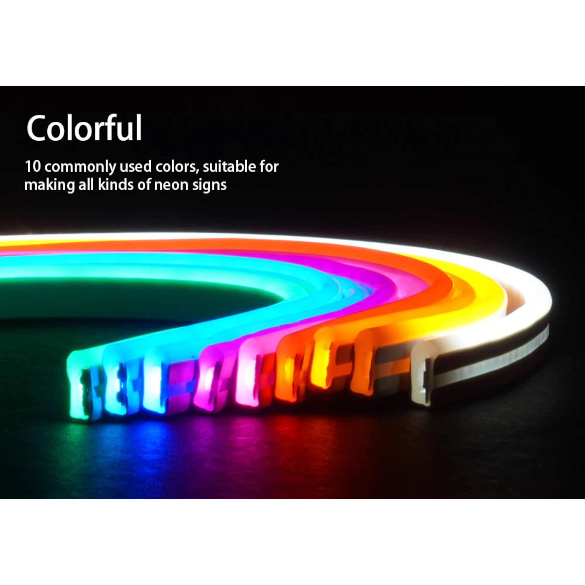 Tira De Luz LED Neon Flexible Strip Light 5 Metros DP-1042 Amarillo