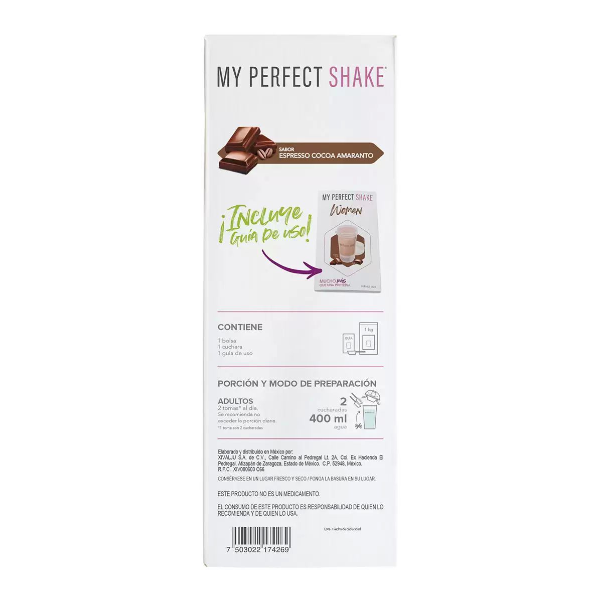 Bebida En Polvo My Perfect Shake Sabor Expresso Cocoa 1kg