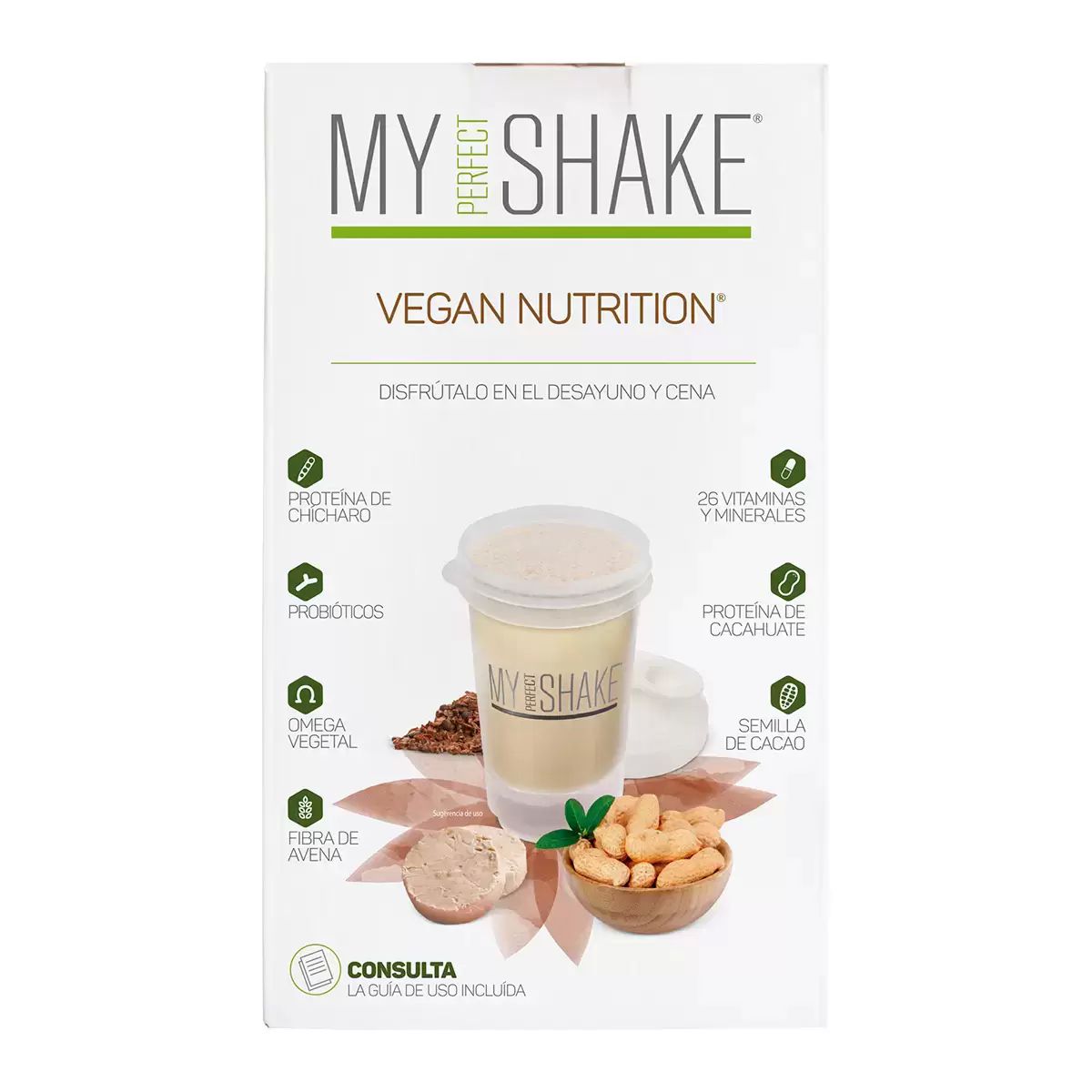 Bebida En Polvo Vegana My Perfect Shake sabor Mazapan 1kg