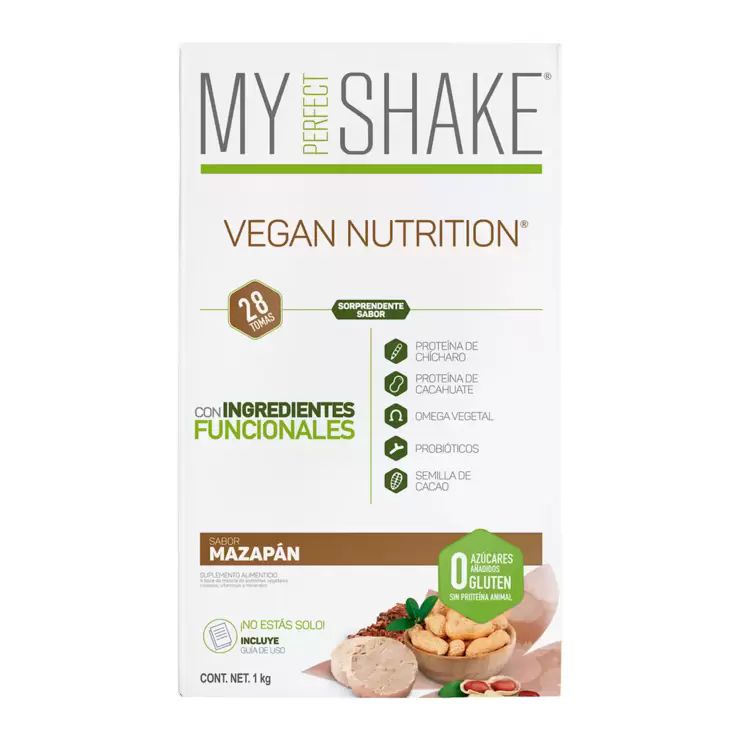 Bebida En Polvo Vegana My Perfect Shake sabor Mazapan 1kg