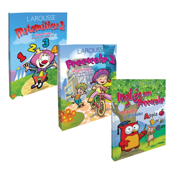 3 Libros de Ejercicios para 2º de Preescolar