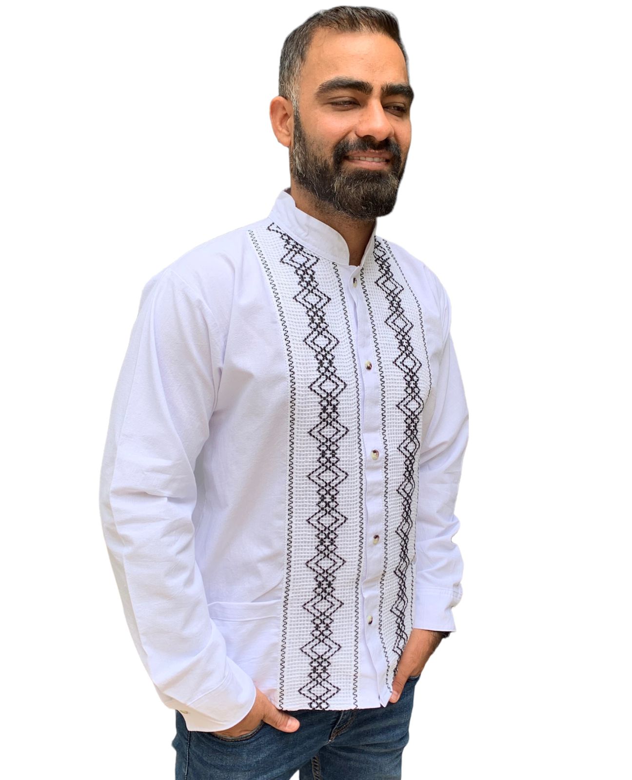 Guayabera Para Caballero Manga Larga