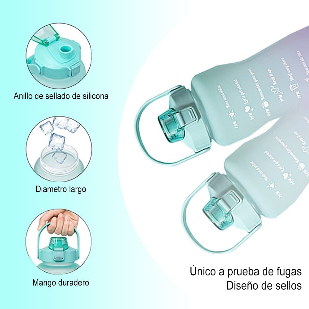 Botella Termo De Acero Inoxidable De 2 Litros Para Aspirador