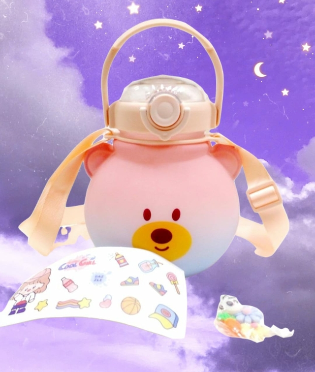 Botella oso con Stickers