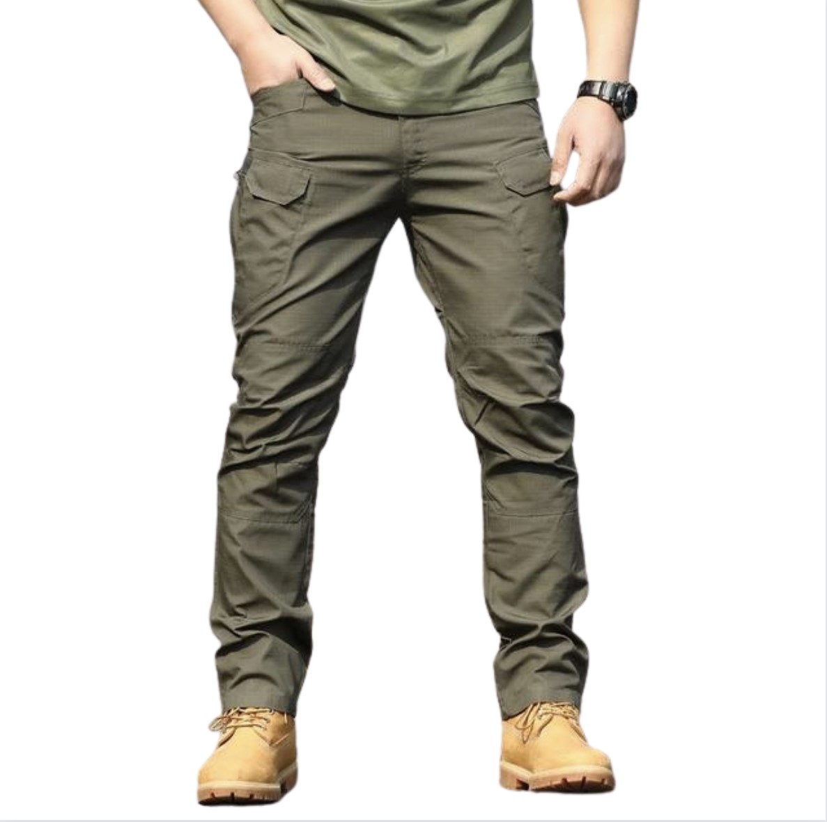 GRAM. Pantalon Tactico Militar, Pantalon cargo, Senderismo, Impermeable y Anti Desgarre
