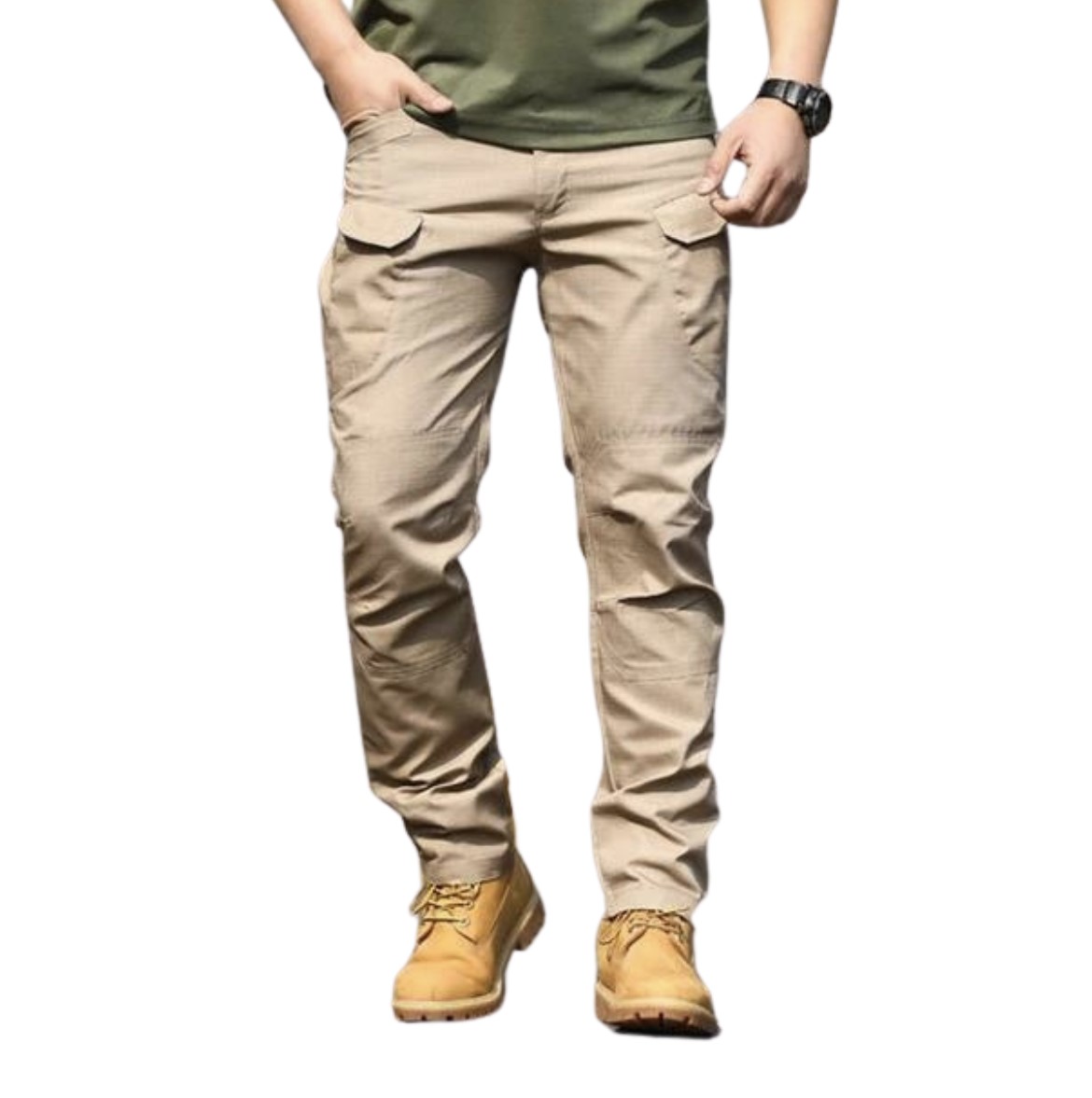 GRAM. Pantalon Tactico Militar, Pantalon cargo, Senderismo, Impermeable y Anti Desgarre