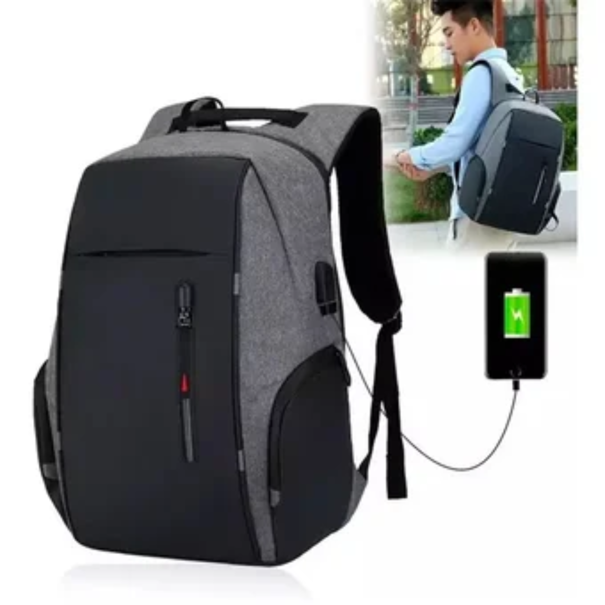 Mochila Con Cargador Usb