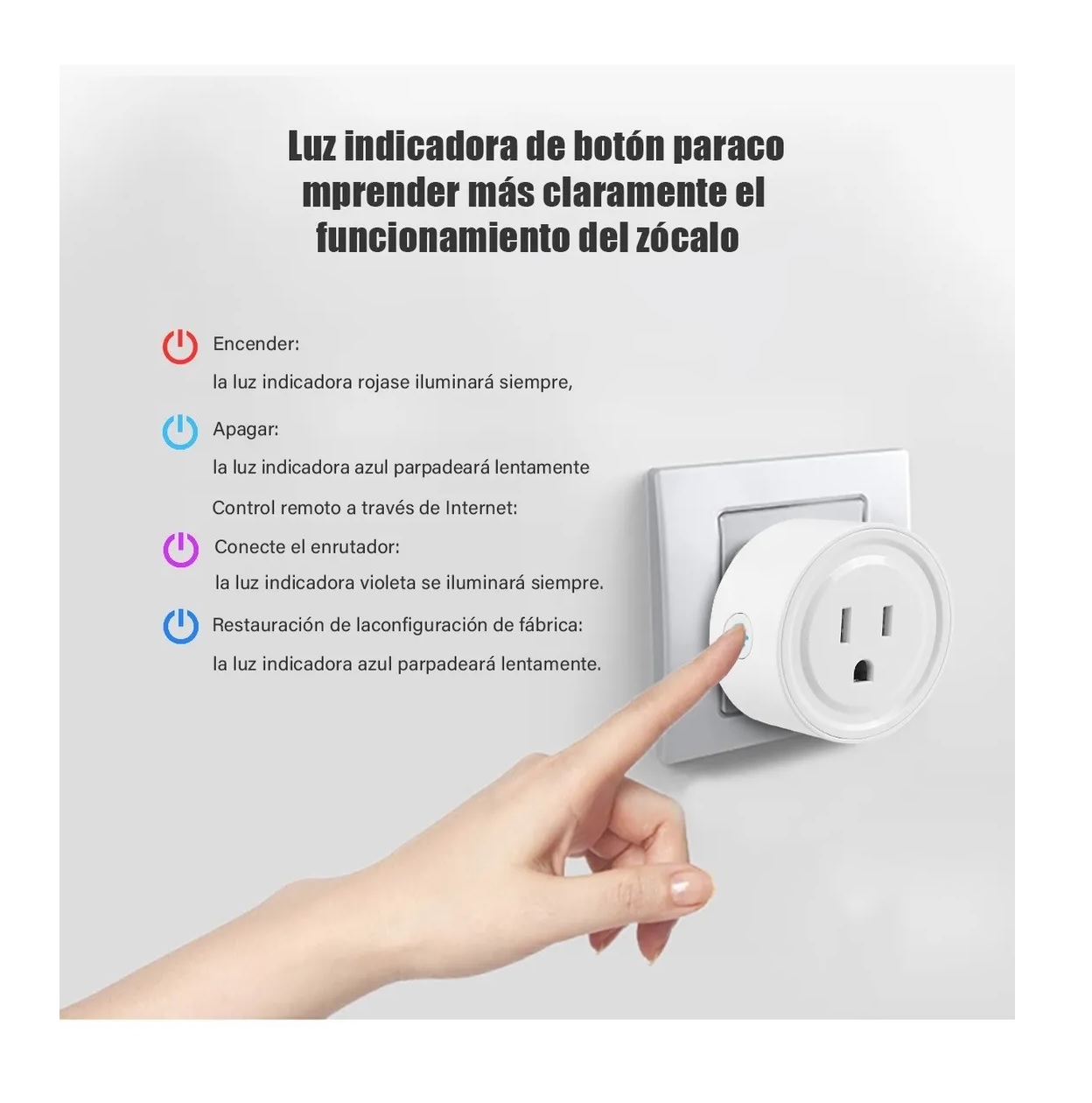 Set Contacto Eléctrico Inteligente Interruptor Enchufe Wifi
