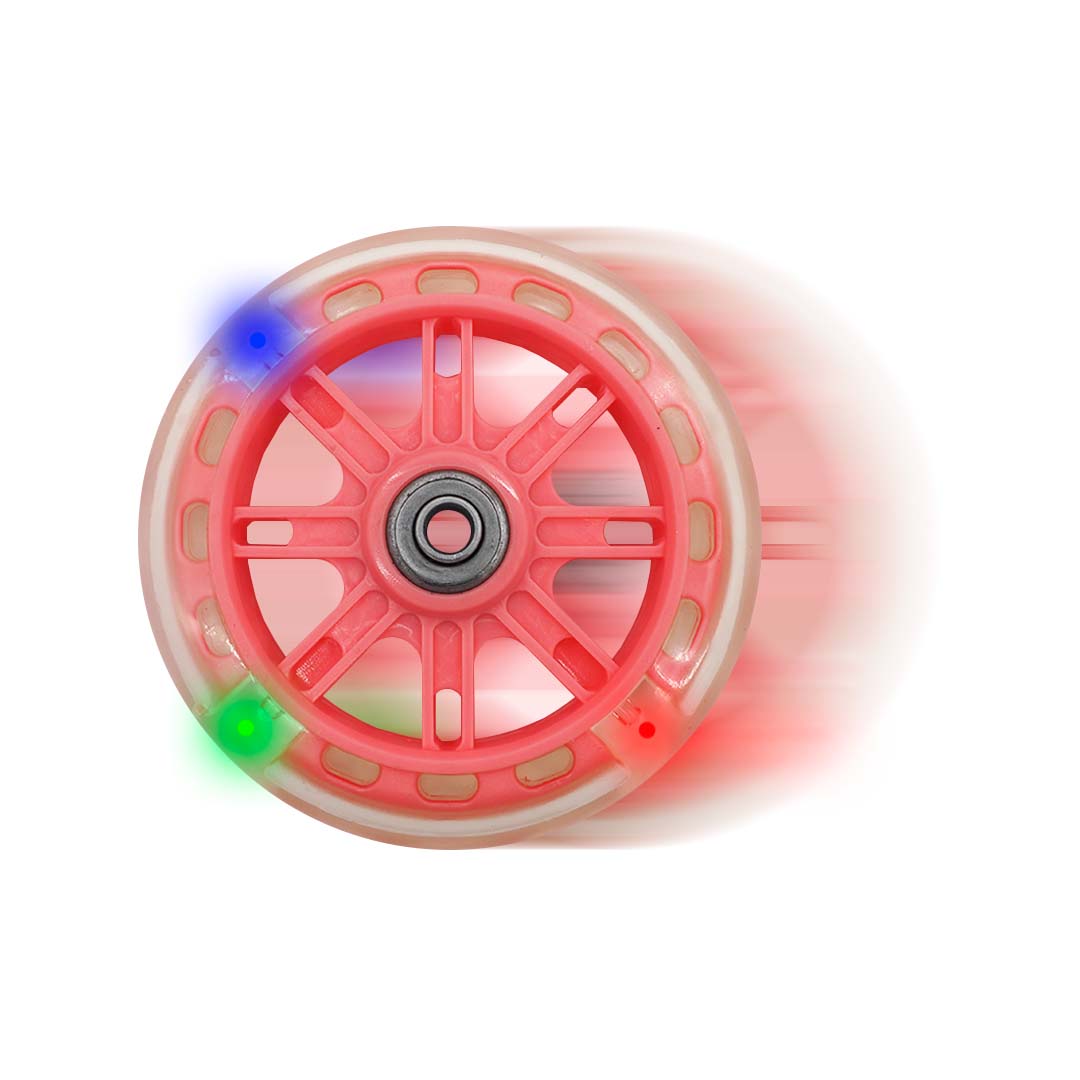 Llantitas Llantas Entrenadoras Bicicleta Con Luz Bici Rod 12-20 Rosa